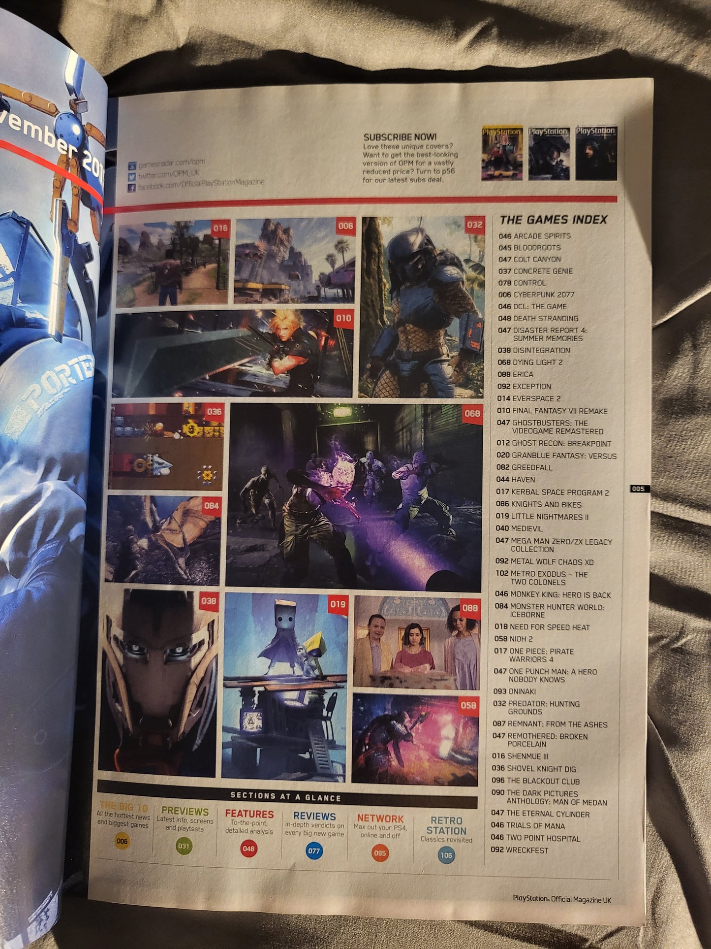 PlayStation Official Magazine November 2019 UK 167 (969) Death Stranding Cyberpunk 2077