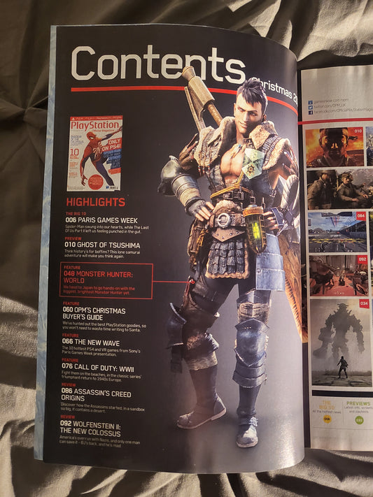 PlayStation Official Magazine Christmas 2017 UK 143 (969) Monster Hunter Ghost of Tsushima