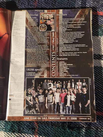 Terrorizer Magazine May 2009 #183 (973) Amorphis Black Sabbath