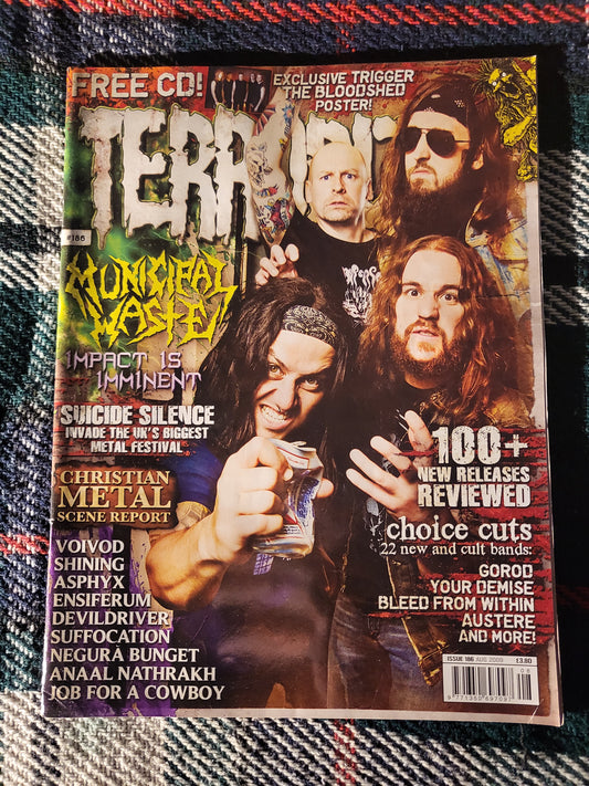 Terrorizer Magazine August 2009 #186 (973) Voivod Abgott YOB