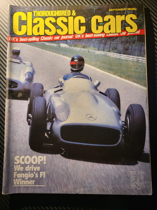 Classic Cars Magazine September 1983 (986) AC 428 Mercedes W196