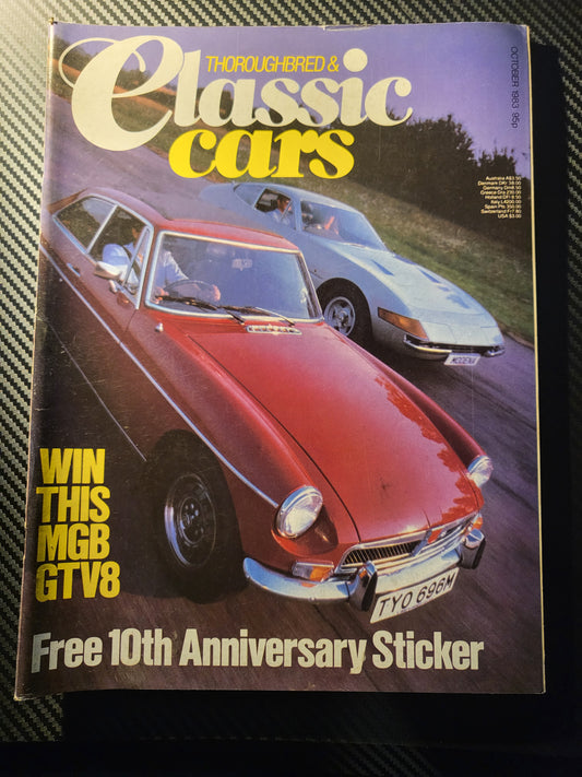 Classic Cars Magazine October 1983 (986) GTV8 MGB GT V8