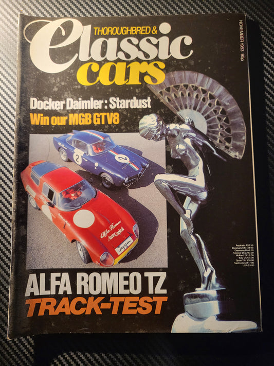 Classic Cars Magazine November 1983 (986) Alfa Romeo TZ MG TC Jaguar D-Type
