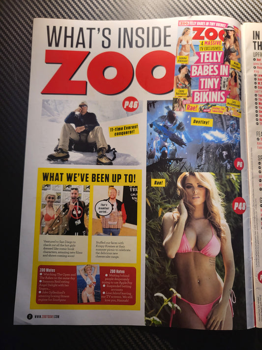 ZOO Magazine 24 30 July 2015 (987)(Rare) Gemma Atkinson Casey Batchelor