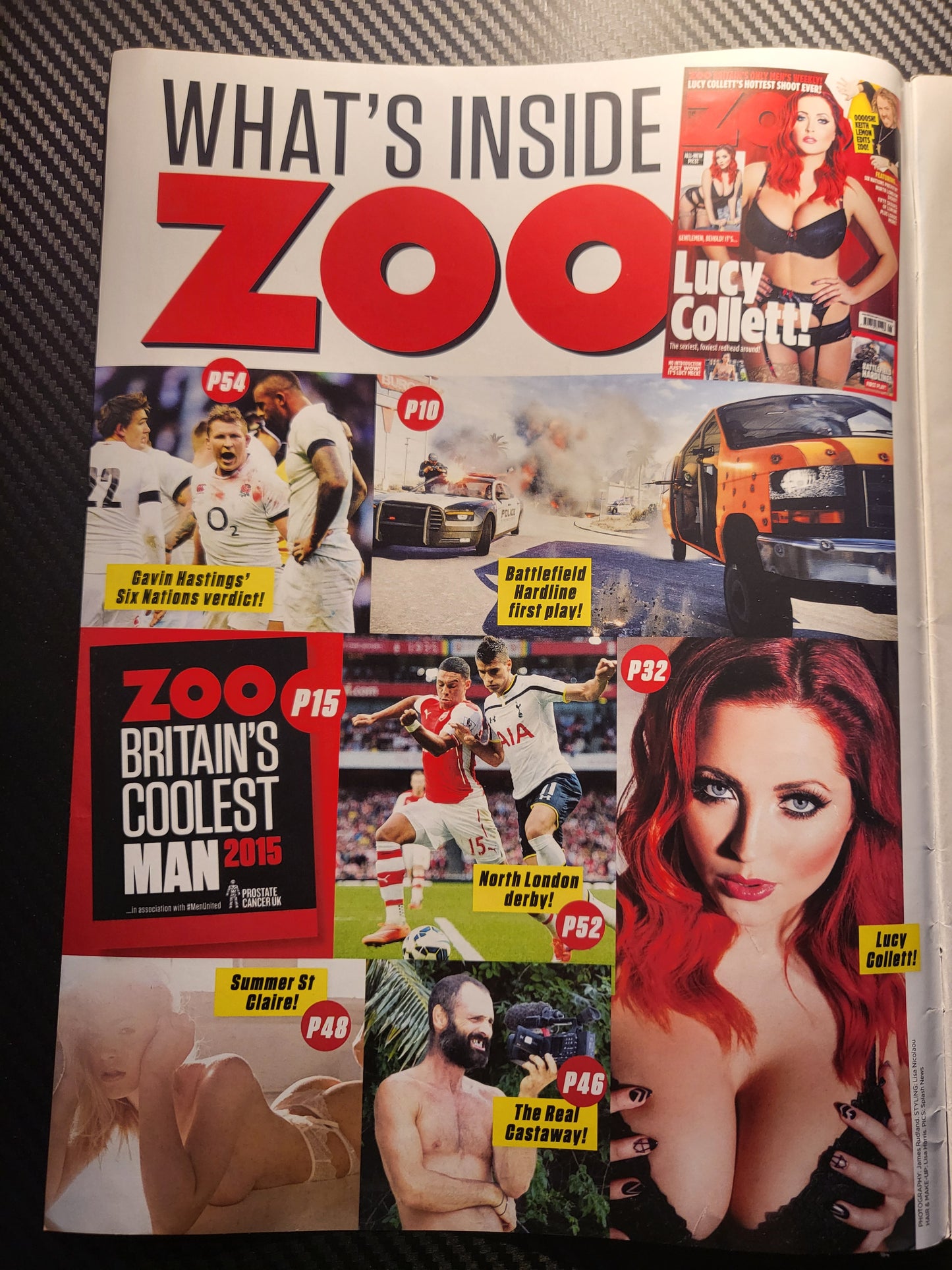 ZOO Magazine 6 12 February 2015 (987)(Rare) POSTER Lucy Collett Lucy Meck