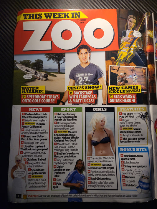 Zoo Magazine 23-29 May 2008 (990) GEMMA GARRETT POSTER SEREN GIBSON