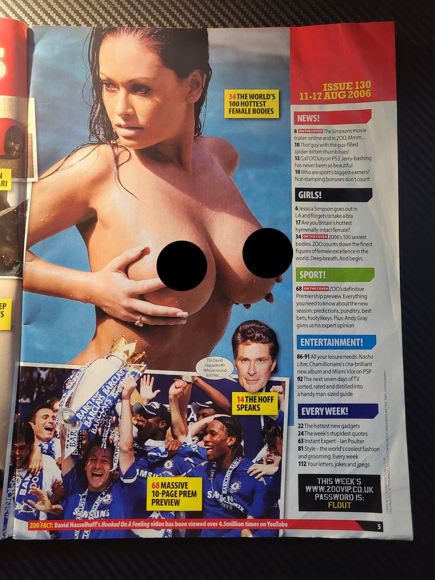 Zoo Magazine 11-17 August 2006 (993) Hottest Bodies 2006 Keeley Hazell