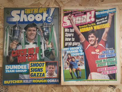 4x SHOOT Magazines Bundle/Job Lot (0030) Terry Venables Bryan Robson Terry Gibson
