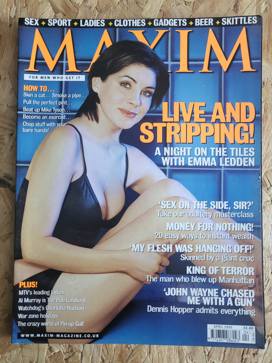MAXIM Magazine April 2000 (1003) Ana Paule Charlotte Hudson Emma Ledden
