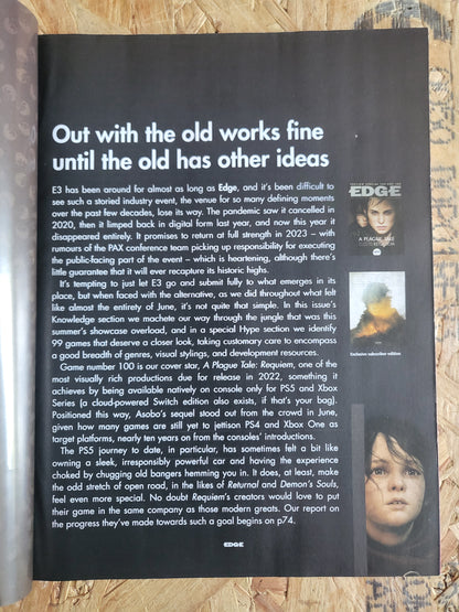 EDGE Magazine September 2022 #374 Subscriber (1005) A Plagues Tale Requim