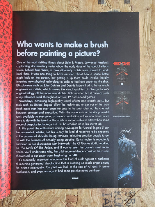 EDGE Magazine March 2023 #381 Subscriber (1005) The Lords Of The Fallen