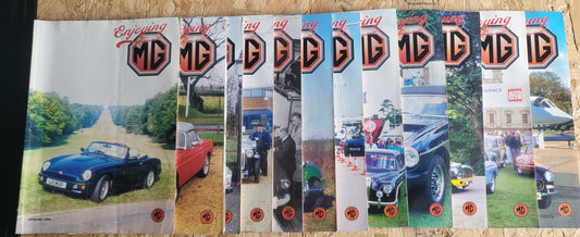 12x Enjoying Mg Magazines 1994 FULL YEAR Bundle/Job Lot (0032) MG 18/80, 18/100, MGB 4x4, Midget