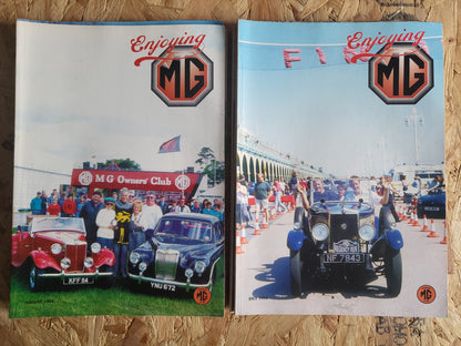 12x Enjoying Mg Magazines 1994 FULL YEAR Bundle/Job Lot (0032) MG 18/80, 18/100, MGB 4x4, Midget