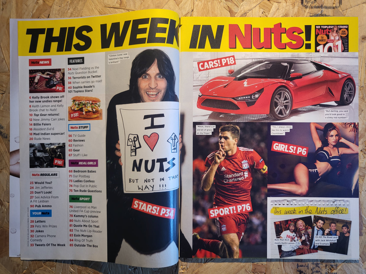 NUTS 27 January 2 February 2012 (1009) POSTER Sophie Reade Kelly Brook