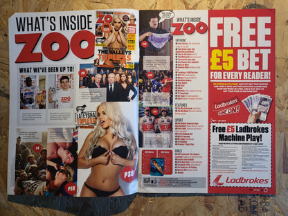 Zoo Magazine 3-9 May 2013 (RARE)(1010) LATEYSHA POSTER Gracie Lewis