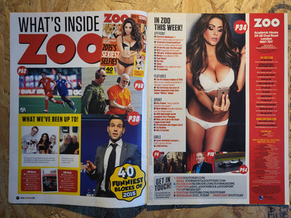 Zoo Magazine 9-15 October 2015 (RARE)(1010) Casey Batchelor Charlotte McKinney