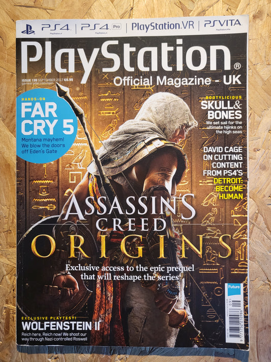 Playstation Magazine September 2017 #139 (1011) Assissin Creed Far Cry 5 Wolfenstein