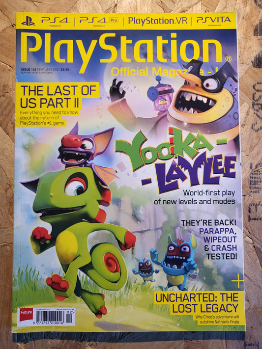 Playstation Magazine February 2017 #132 (1011) Yooka-Laylee The Last of Us Uncharted