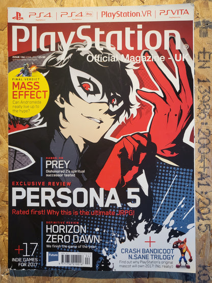 Playstation Magazine April 2017 #134 (1011) Persona 5 Mass Effect