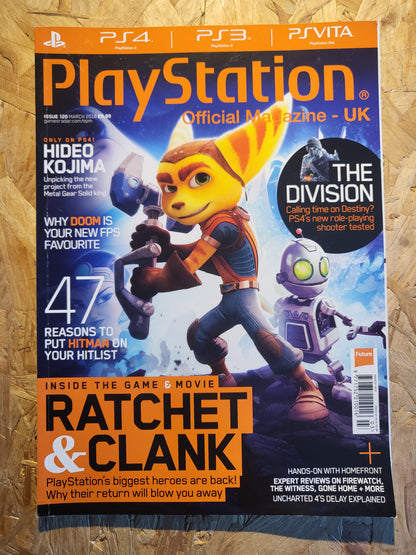 Playstation Magazine March 2016 #120 (1011) Ratchet & Clank The Division