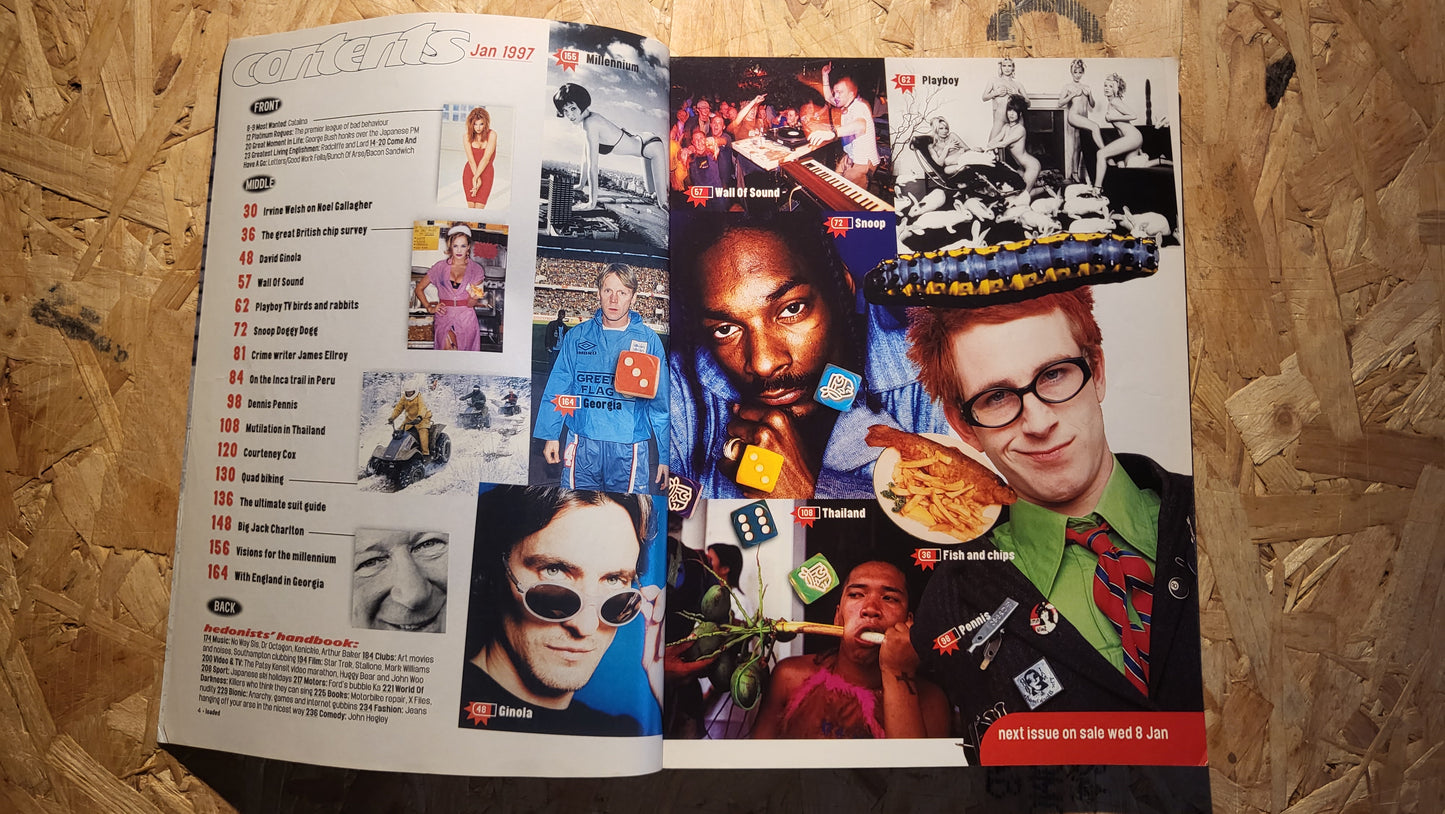 Loaded Magazine January 1997 (RARE)(1012) Oasis Courtney Cox Patsey Kensit Snoop Dogg