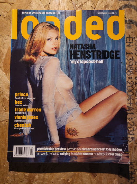 Loaded Magazine September 1998 (RARE)(1012) Amanda Robbins Natasha Henstridge POSTER