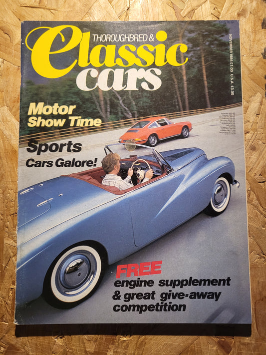 Classic Cars Magazine November 1984 (1013) Vauxhall 30/98 Wensum MG J2