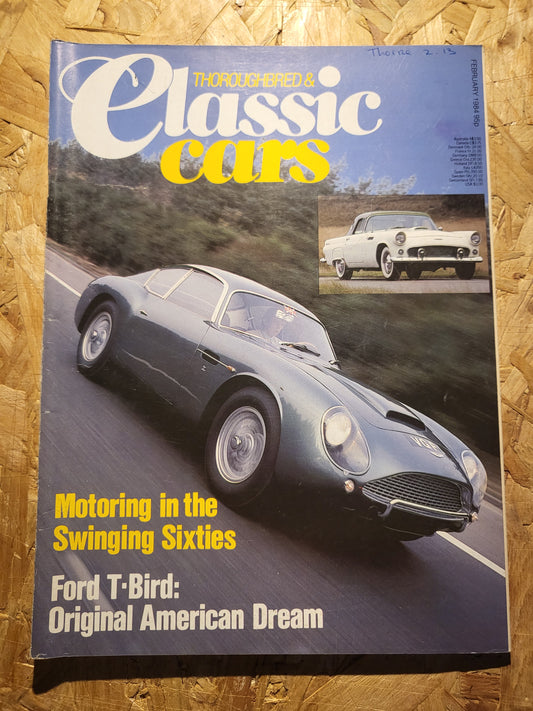 Classic Cars Magazine February 1984 (1015) Ford T-Bird Bentley Corniche
