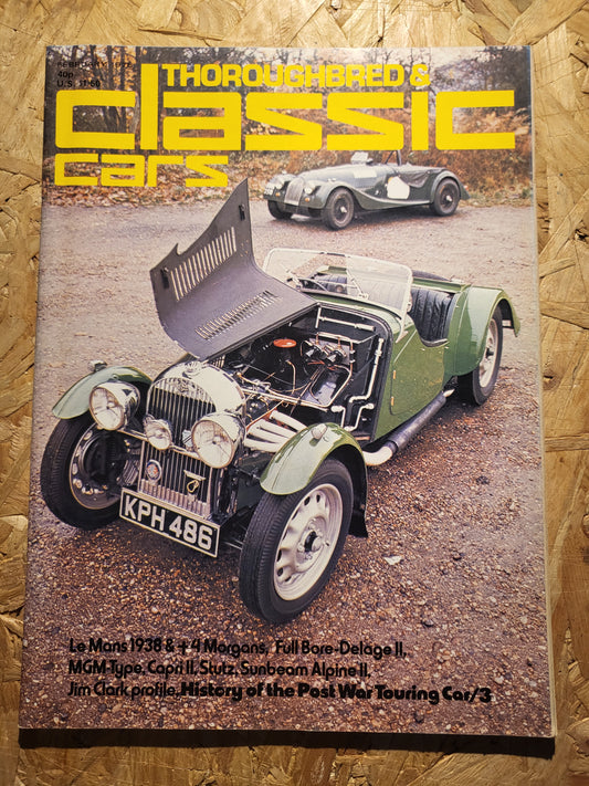 Classic Cars Magazine February 1975 (1015) MGM-Type Capri 2 Stutz, Sunbeam Alpine 2