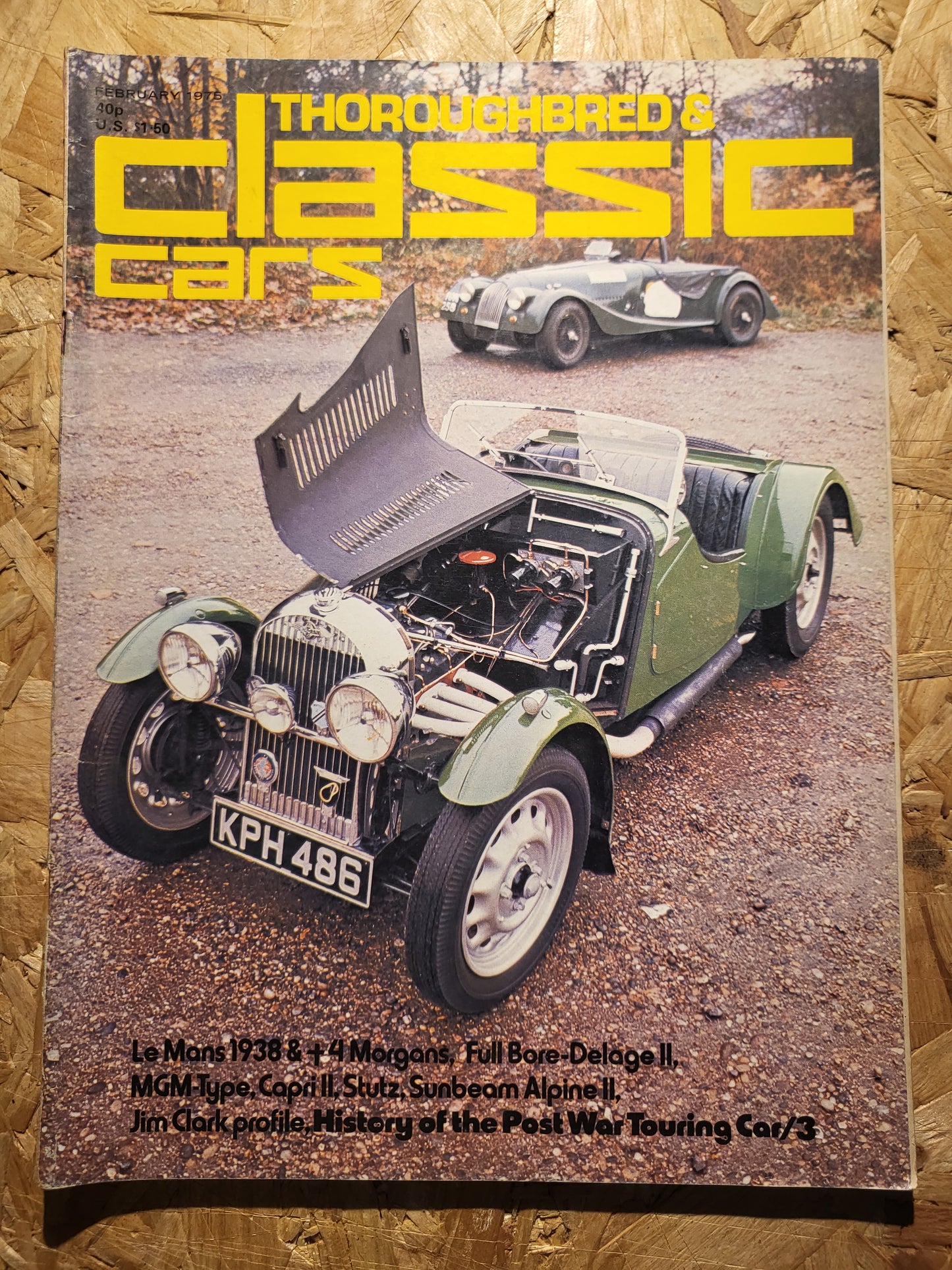 Classic Cars Magazine February 1975 (1015) MGM-Type Capri 2 Stutz, Sunbeam Alpine 2