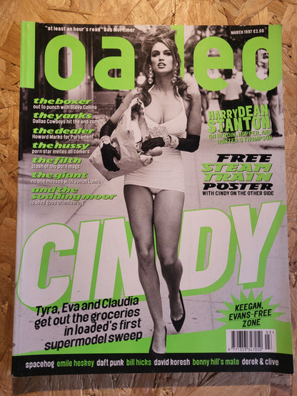 Loaded Magazine March 1997 (1017) Cindy Crawford POSTER Anna Amore