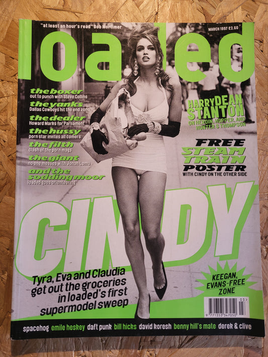 Loaded Magazine March 1997 (1017) Cindy Crawford POSTER Anna Amore