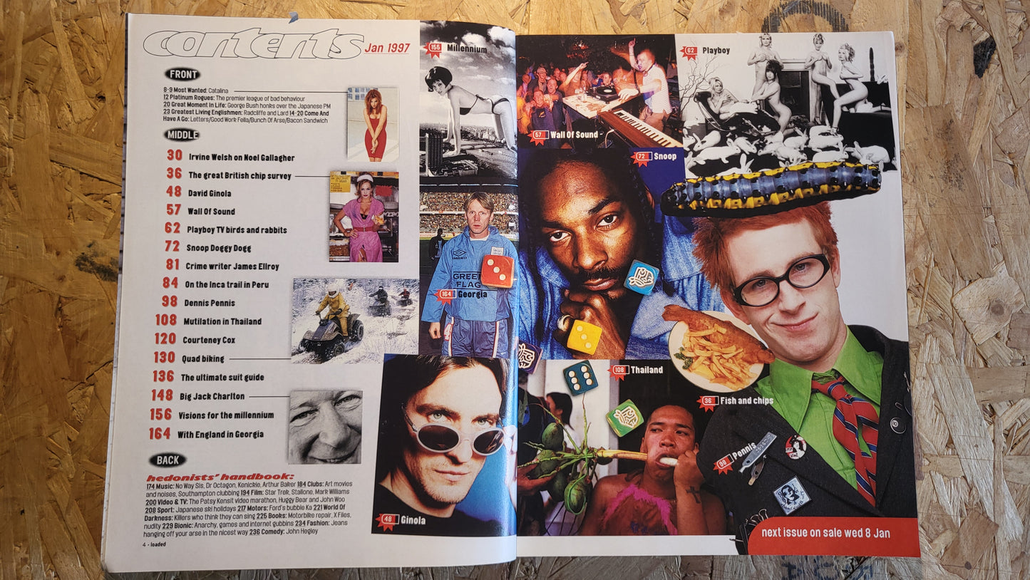 Loaded Magazine January 1997 (1017) Courtney Cox Patsey Kensit Snoop Dogg Oasis