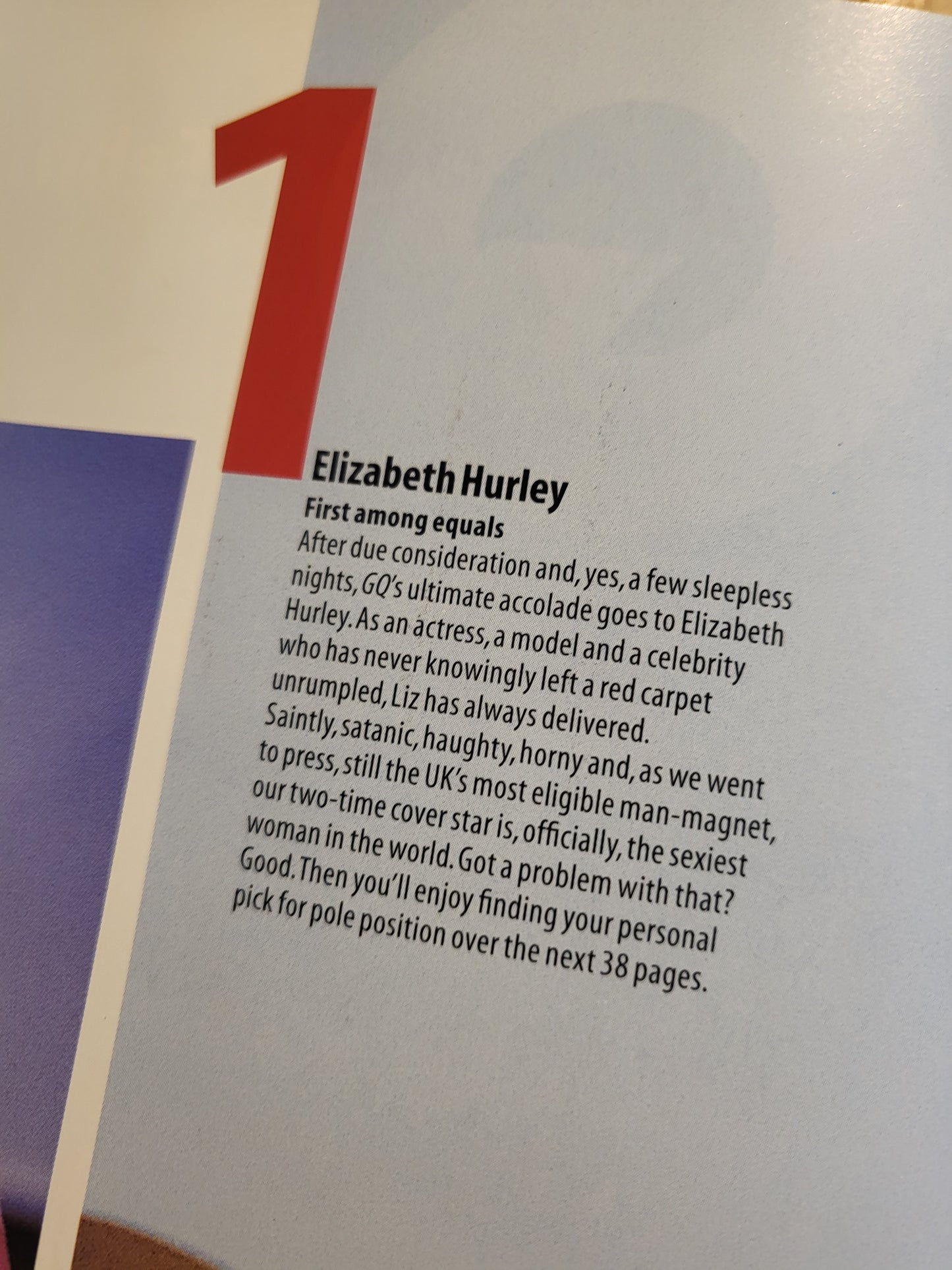 GQ Magazine 200 Sexiest Women in the World 2001 (BB005) Gail Porter Elizabeth Hurley Bridget Hall