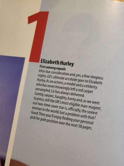 GQ Magazine 200 Sexiest Women in the World 2001 (BB005) Gail Porter Elizabeth Hurley Bridget Hall