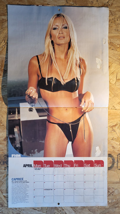 FHM Magazine Calendar 2002 DAMAGED (BB005) Carmen Electra Jennifer Lopez
