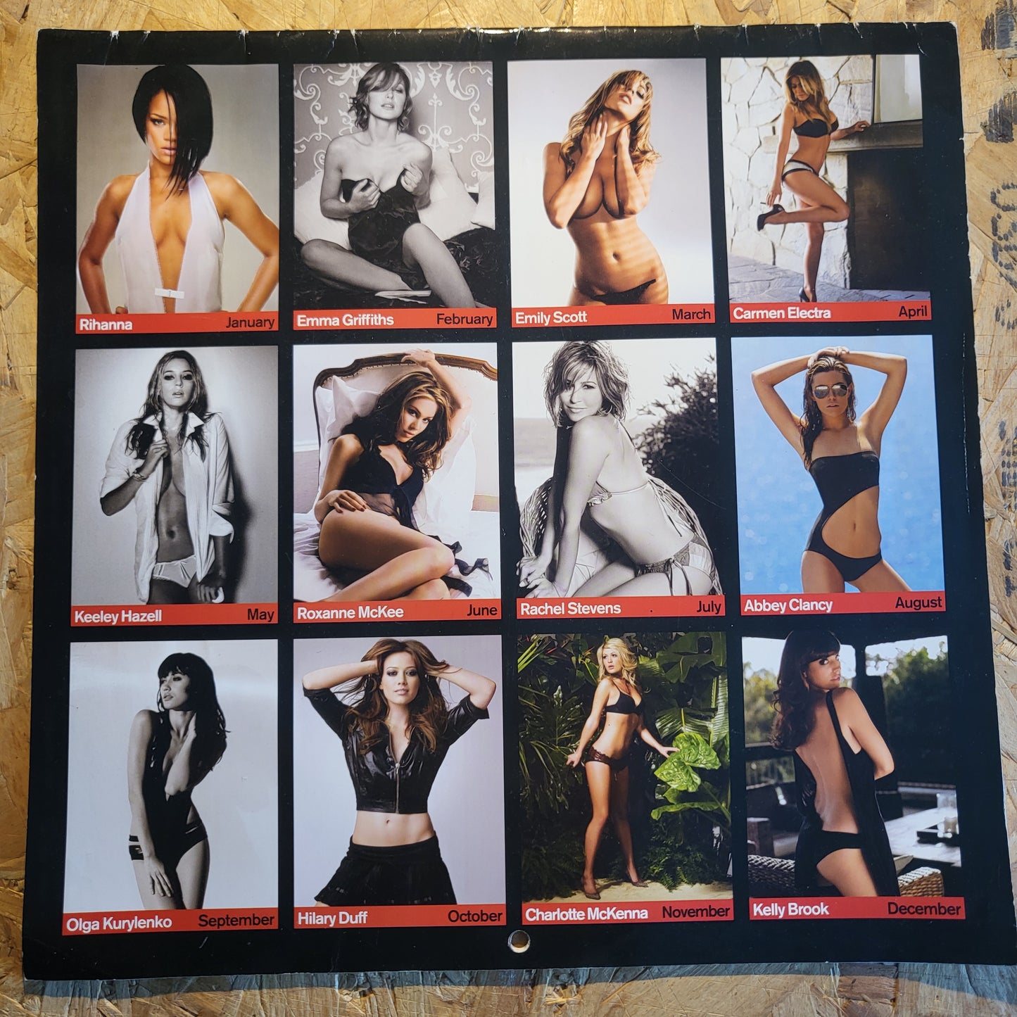 FHM Magazine Calendar 2008 (BB005) Rihanna Keeley Hazell Kelly Brook