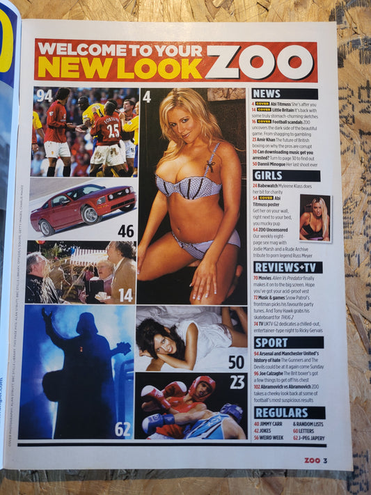 Zoo Magazine 22-28 October 2004 (1020) Abi Titmuss Myleene Klass Jodie Marsh