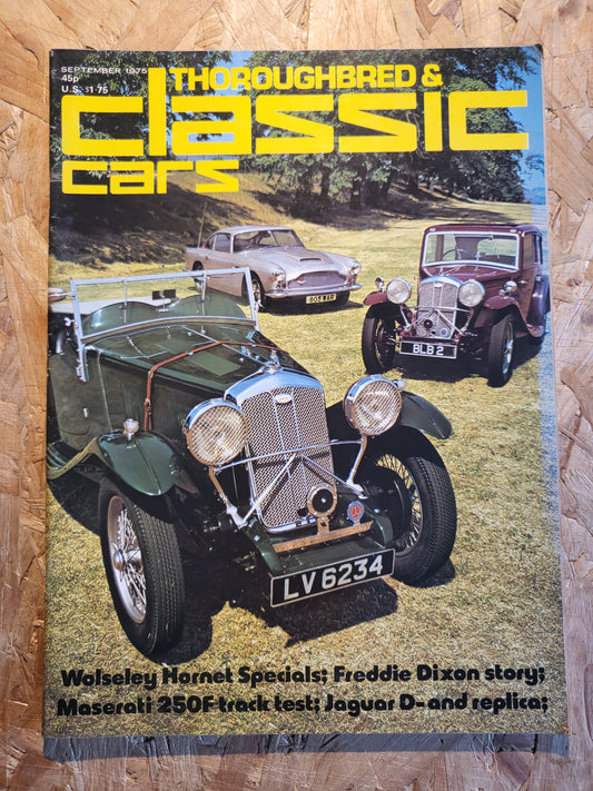 Classic Cars Magazine September 1975 (1021) Maserati 250F Jaguar D