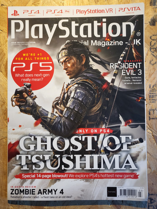 Playstation Magazine March 2020 #172 (1024) Ghost of Tsushima Resident Evil