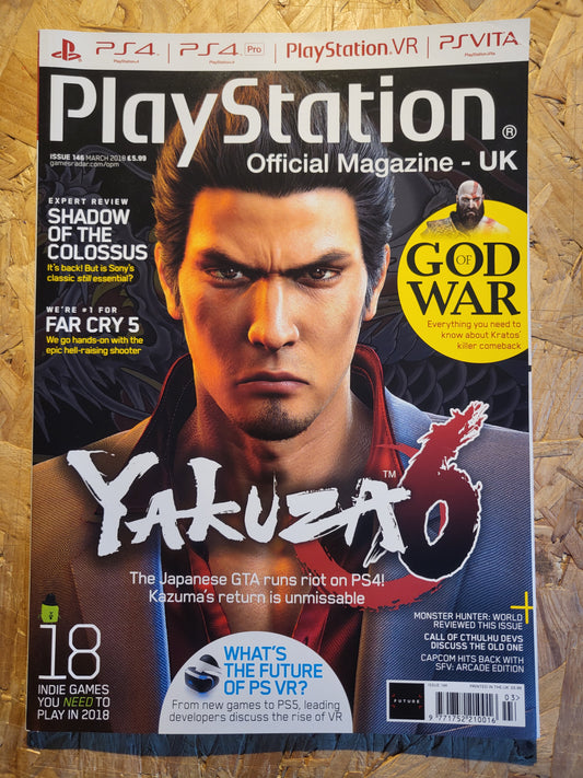 Playstation Magazine March 2018 #146 (1024) Yakuza God of War Far Cry