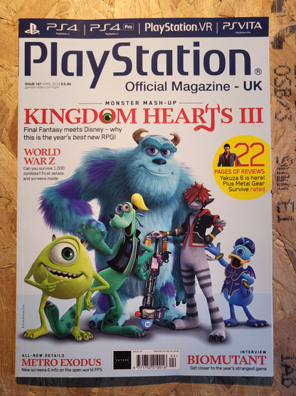 Playstation Magazine April 2018 #147 (1024) Kingdom Hearts World War z