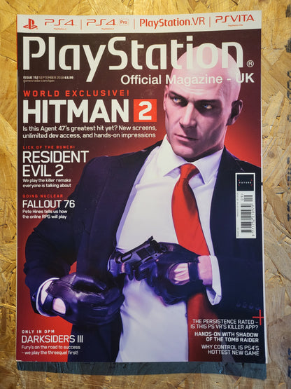 Playstation Magazine September 2018 #152 (1024) Hitman 2 Warfare Fallout 76