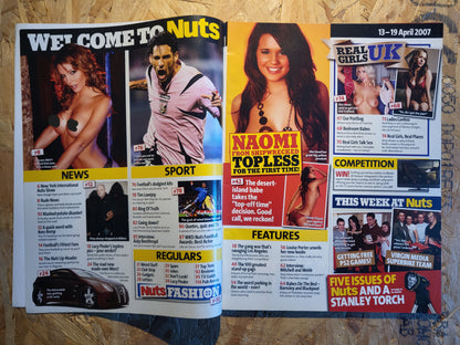 Nuts 13-19 April 2007 (1025)RARE LUCY PINDER POSTER Louise Porter Naomi Millbank-Smith