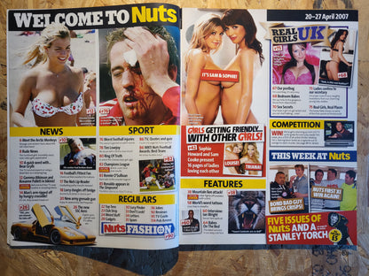 Nuts 20-26 April 2007 (1025) RARE POSTER  Lucy Pinder Sophie Howard Sam Cooke