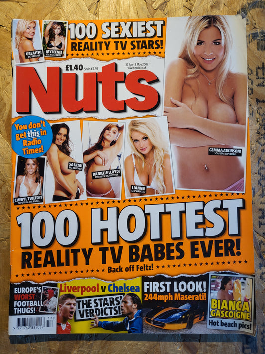 Nuts 27 April 3 May 2007 (1025) RARE POSTER  Lucy Pinder Bianca Gascoigne Gemma Atkinson