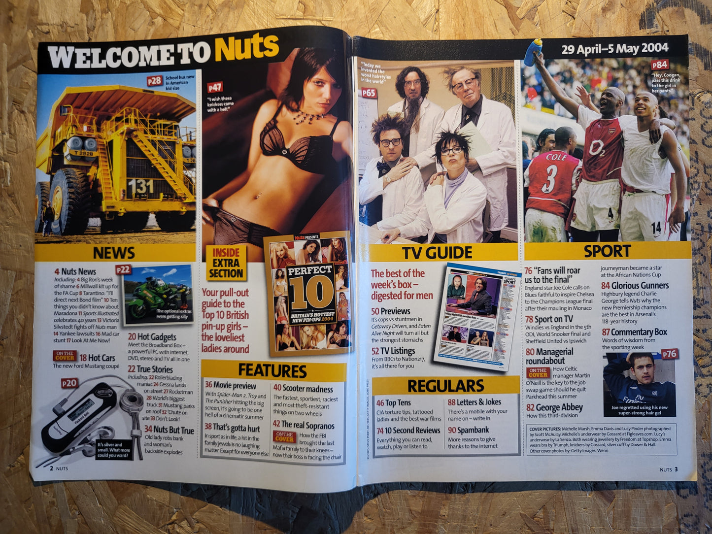 Nuts 30 April 6 May 2004 (1025)  Michelle Marsh Lucy Pinder Emma Davis