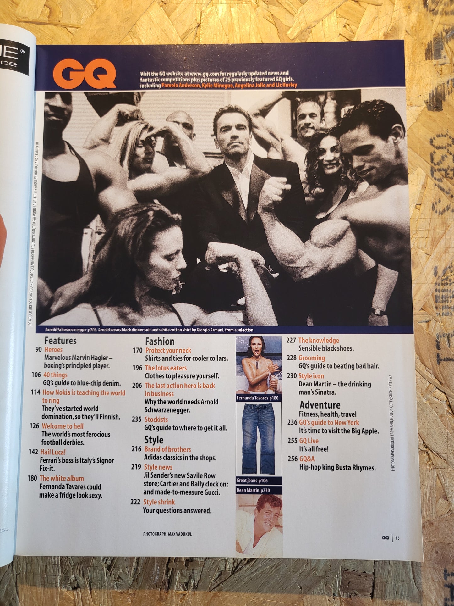 GQ Magazine March 2002 (1027)  Arnold Schwarzenegger Kate Moss