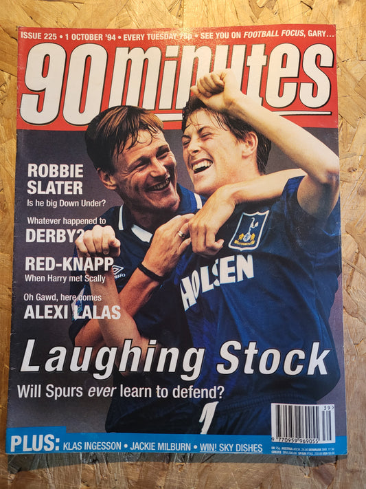 90 Minute Magazine 1 October 1994 #225 (1030)(RARE) Robbie Slater Gerry Francis Alexi Lalas