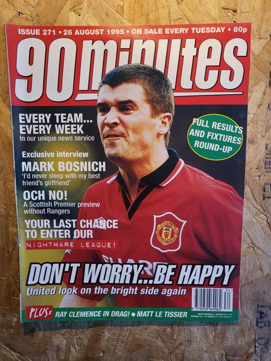 90 Minute Magazine 26 August 1995 #271 (1030)(RARE) Matt Le Tisser Mark Bosnich